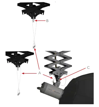 Walimex pro 16251GA Ceiling Rail System Pantograph - fig 4