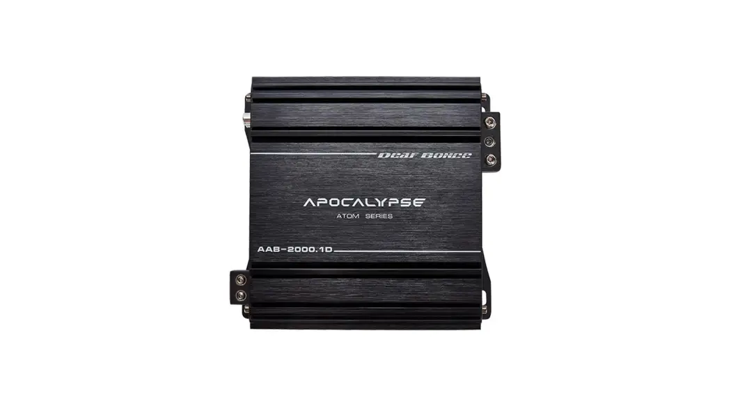 Deaf Bonce Aab-2000.1d Atom Plus Apocalypse 2000 Watts Class D Monoblock Atom Series Amplifier Owner's Manual