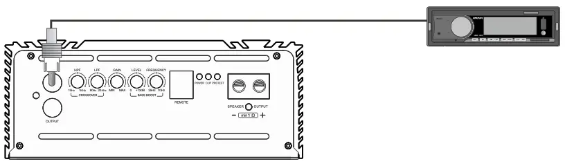 Deaf Bonce AAB-2000.1D ATOM PLUS Apocalypse 2000 Watts Class D Monoblock Atom Series Amplifier - Standard wiring