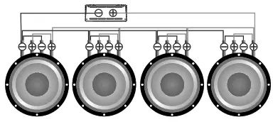 Deaf Bonce AAB-2000.1D ATOM PLUS Apocalypse 2000 Watts Class D Monoblock Atom Series Amplifier - Subwoofers in parallel, coils in parallel23