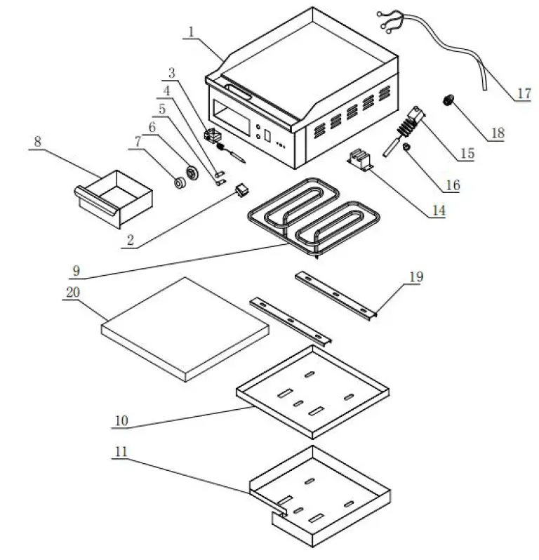 Adexa EG720D ELECTRIC GRIDDLE FIG 3