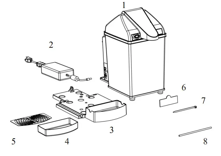 frieling 0601 MILKchiller II Milk Refrigerator and Dispenser - figure 1