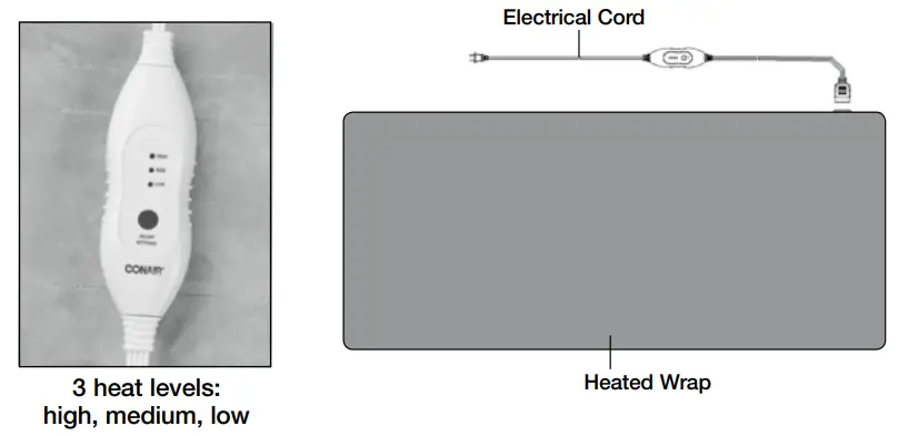 CONAIR HP44 heated wrap