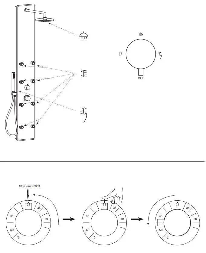 RAVAK TOTEMJETGLASS Jet Glass Instruction Manual - Fig 5