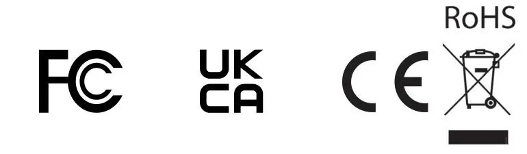 FC,UKCA,CE,ROHS icon