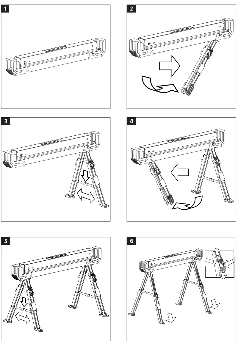 Hard Head 012957 Work Trestle - 1