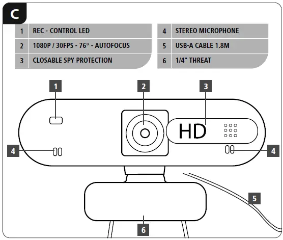 hama C-600 Pro Webcam-2