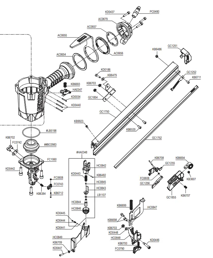 SENCO-JN91P2-Metal-Connector-Nailer-FIG2