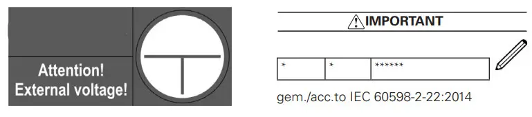 EATON CEAG 83022.1 Exit Sign Luminaire - note