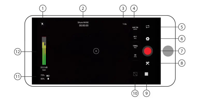 ShurePlus MOTIV Video Recording App - Figure 1