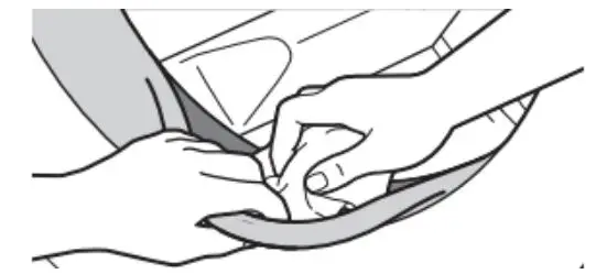 Whirlpool Front Load Washer Owner’s Manual - Gently pull back the rubber door seal and clean any stained areas