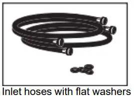 Whirlpool Front Load Washer Owner’s Manual - Inlet hoses with flat washers