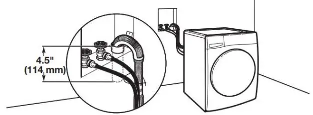 Whirlpool Front Load Washer Owner’s Manual - Wall standpipe drain system