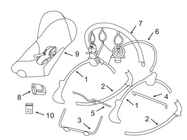 MOnI RK1D-NORDINE Children Rocker-1