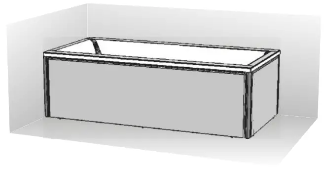 KOLO SU00016 Panels For A Corner Bathtub