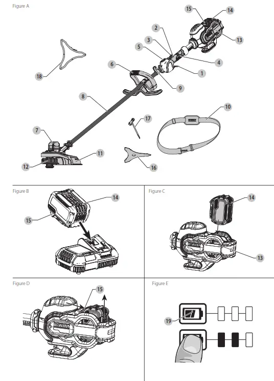 DEWALT DCM571 Cordless Grass Trimmer