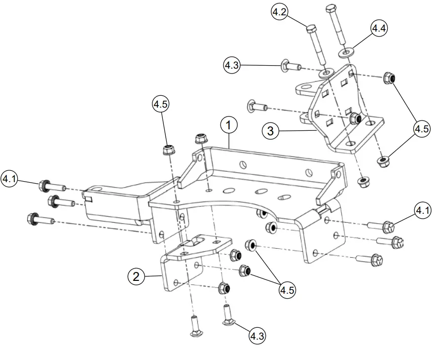 KFi PRODUCTS 106305 UTV Pro 2.0 Actuator Brackets