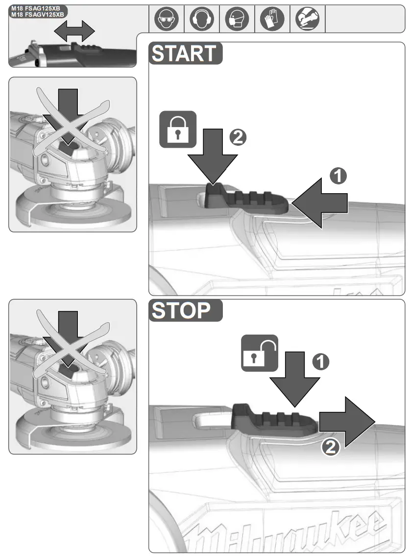 milwaukee M18 FSAGV125XPDB-0X Cordless Angle Grinder fig 5