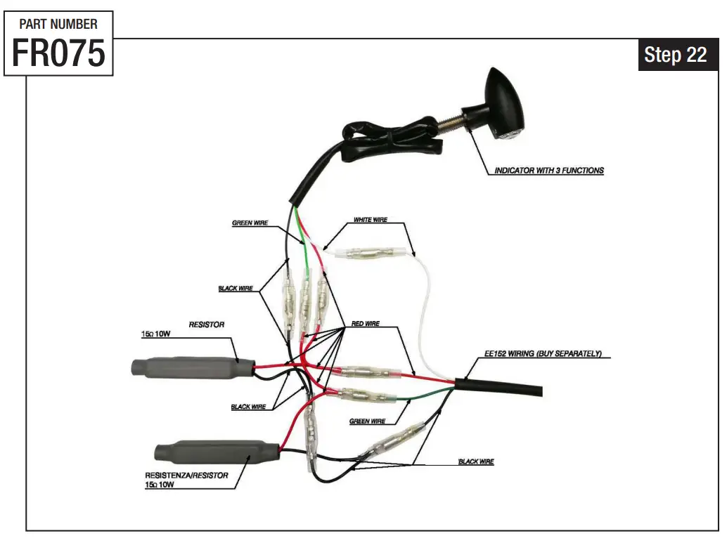 rizoma FR075 Indicator Light Unit S Pair - Fige13