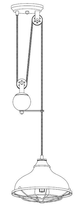 Westinghouse 61249 Pulley Pendant Chaves One Light