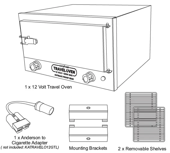 KICKASS-KATRAVELO12,-KATRAVELO12GTS Portable-Travel-Oven-fig-1