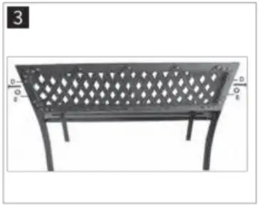 Mascot Online C072 Steel Garden Bench-icon 3