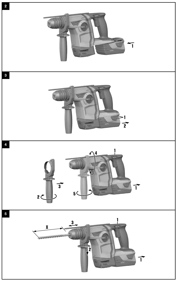 HILTI TE 6 A22 Cordless Rotary Hammer-fig1