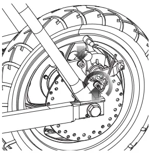 Razor-W15128001048-RSF350-Rear-Wheel-Complete-w-Freewheel-FIG 1
