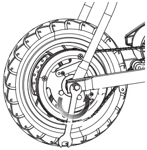 Razor-W15128001048-RSF350-Rear-Wheel-Complete-w-Freewheel-FIG 3