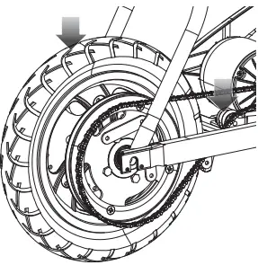 Razor-W15128001048-RSF350-Rear-Wheel-Complete-w-Freewheel-FIG 4