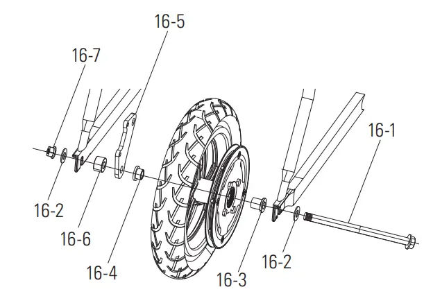 Razor-W15128001048-RSF350-Rear-Wheel-Complete-w-Freewheel-FIG 8