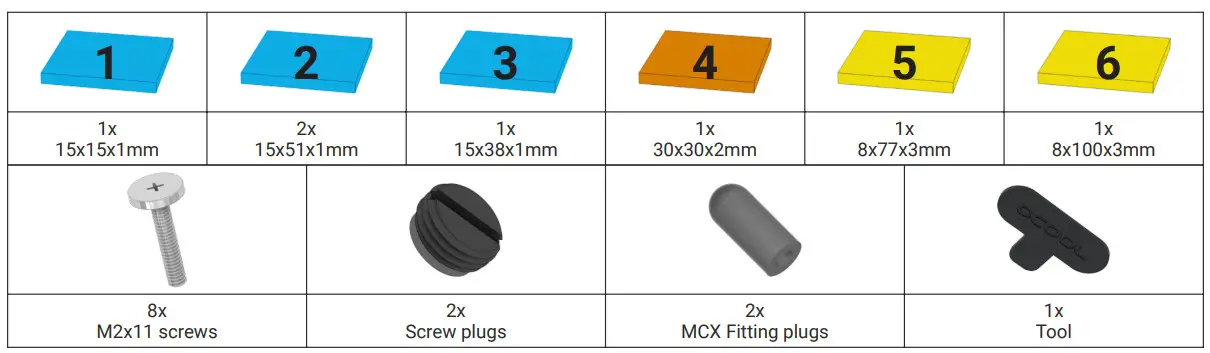 ALPHACOOL GPX-N ACRYL Eisblock Aurora Acryl - ACCESSORIES