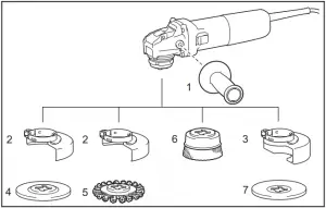GA4570 Angle Grinder - OPTIONAL ACCESSORIES