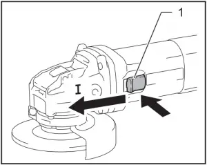 GA4570 Angle Grinder - Switch action 1