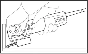 Usage example - operation with wire wheel brush