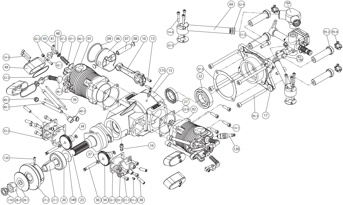 SAITO FG 41TS Twin Petrol Engine - Figure 6