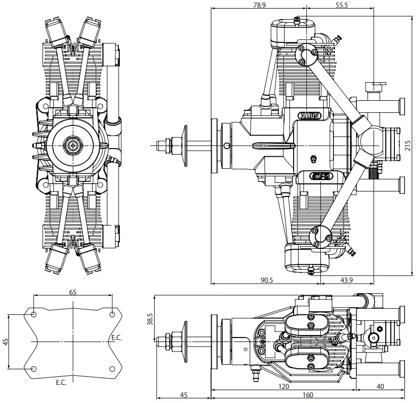 SAITO FG 41TS Twin Petrol Engine - Figure 8