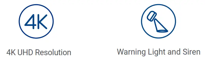 Lorex C881DAB Series 4K Ultra HD Active Deterrence Camera - Features