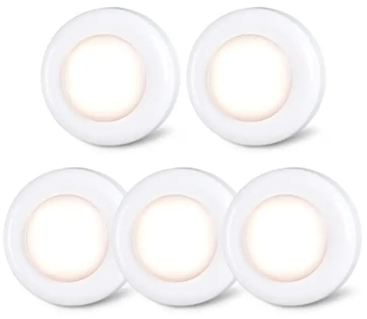 LED-LOVERS-5-Pack-Slim-Cabinet-LED-Puck-Lights-product