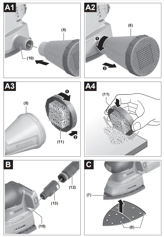 BOSCH EasySander 18V 8 - Fig 1