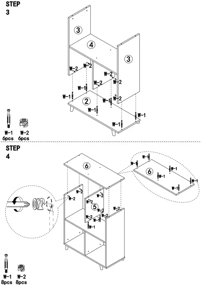 Tribesigns XK00063 Bookshelf - 3