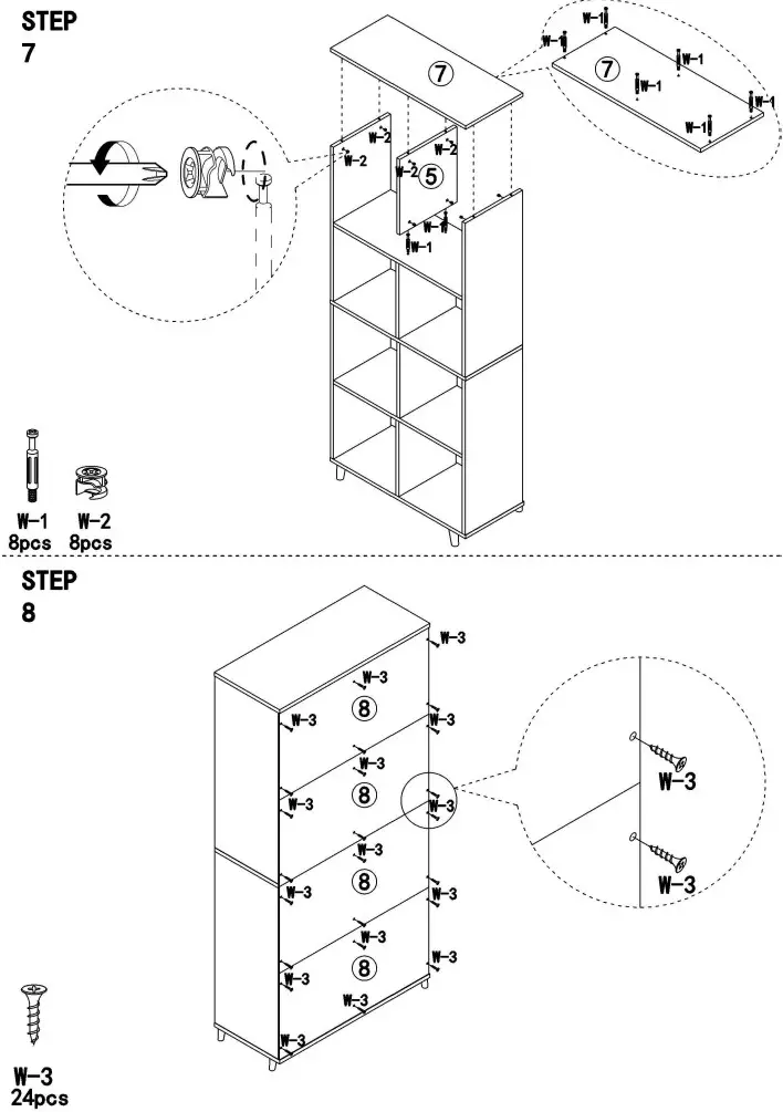 Tribesigns XK00063 Bookshelf - 5