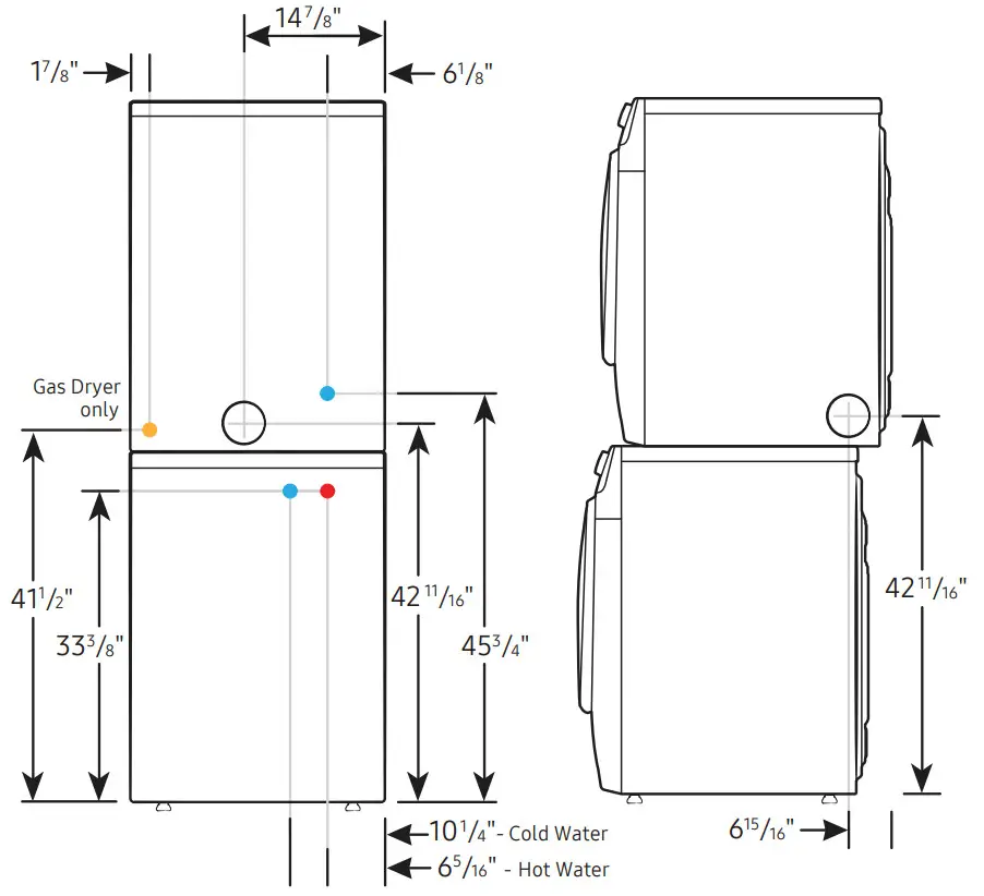 SAMSUNG DVG46BG6500V Smart Dial Gas Dryer - fig4