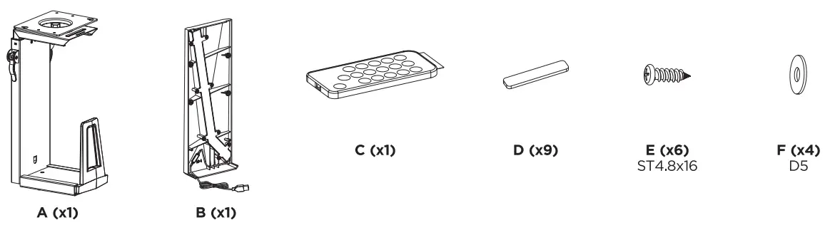 RAPTURE RPT PCM110B PC Mount Claw 1-fig1