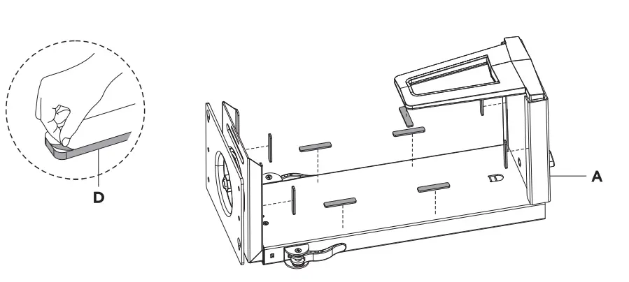 RAPTURE RPT PCM110B PC Mount Claw 1-fig2