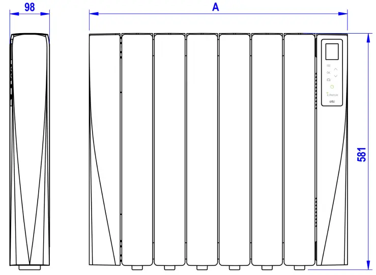 atc Ireland A73023520 Wifi Smart Fluid Electric Thermal Radiator - Fig36