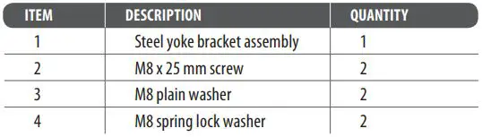 Turbosound iQ Series Acoustic Integration Loudspeakers User Guide - Place Speaker Into Yoke Bracket
