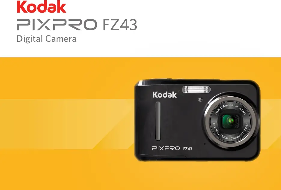Kodak Pixpro Fz43 Digital Camera User Guide