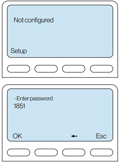 zenitel A100K12187 IP Desk Master Stations - Main Menu