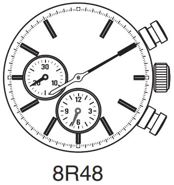 SEIKO 8R46 Mechanical Chronograph Smartwatch --stopwatch minute hand